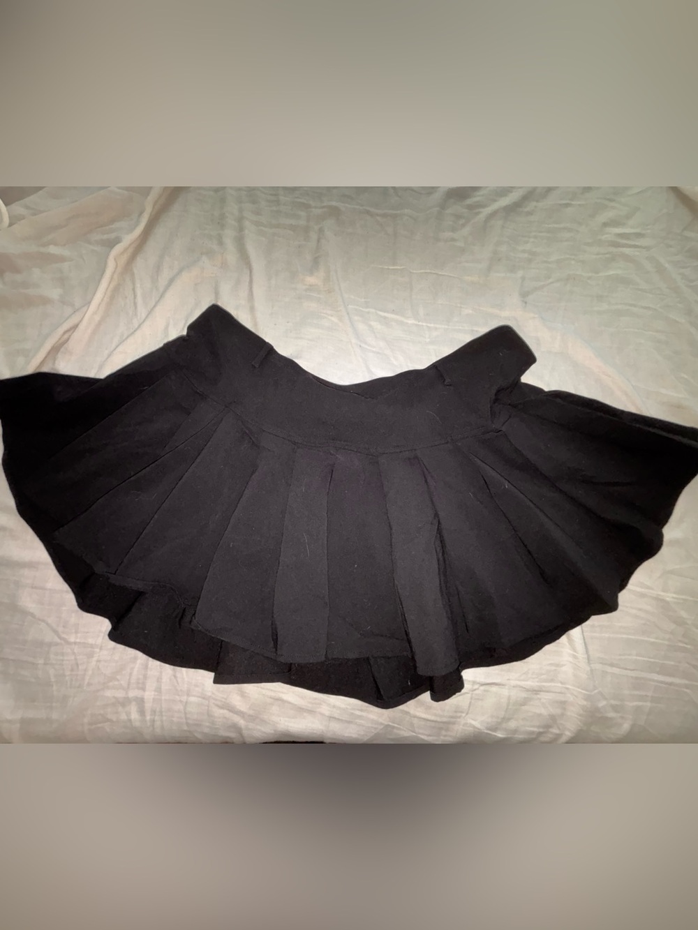 Classic Black Pleated Women's Skirt